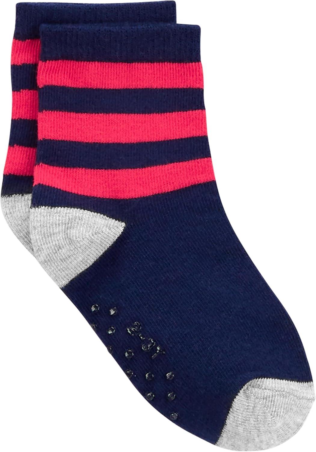 imageSimple Joys by Carters babyboys 12pack Neutral Sock LowMulticolorDinosaurStripe