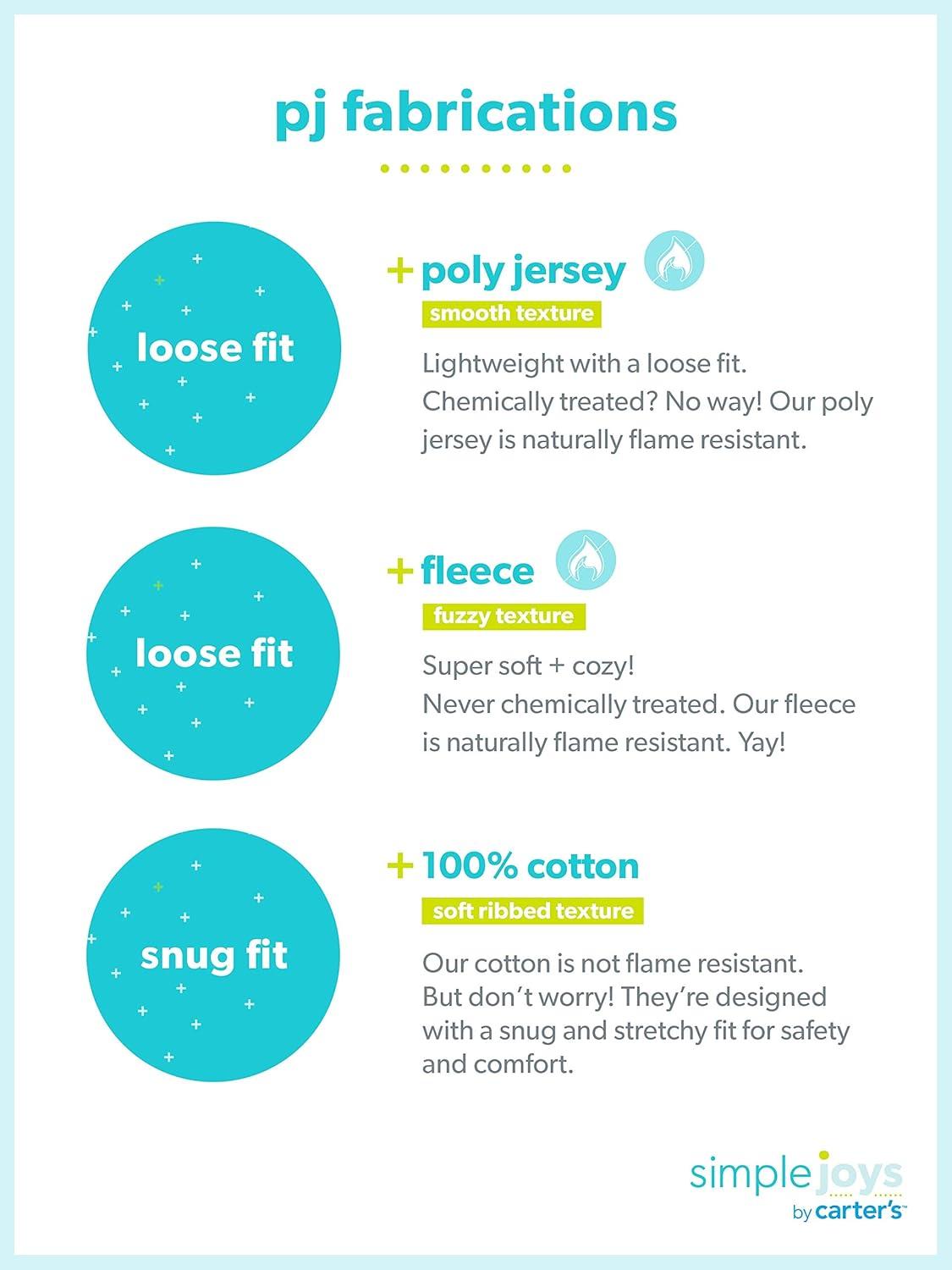 imageSimple Joys by Carters unisexchild Holiday Loosefit Flame Resistant Fleece Footed PajamasFair IslePenguin