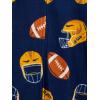 Simple Joys by Carter’s Kids’ Loose-fit Flame Resistant Fleece Footed Pajamas(Green Monster Trucks/Navy Football)