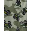 Simple Joys by Carter’s Kids’ Loose-fit Flame Resistant Fleece Footed Pajamas(Green Monster Trucks/Navy Football)