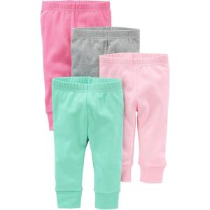 Simple Joys by Carter’s Baby Girls’ 4-Pack Pant(Mint Green/Pink/Grey)