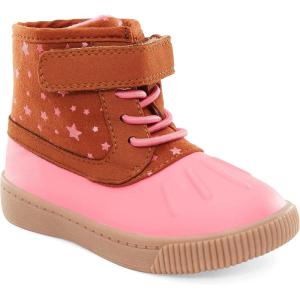 Simple Joys by Carter’s unisex-child Alexis Outdoor Boot(Brown Pink Stars)