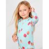 Simple Joys by Carter’s Baby Girls’ Long Sleeve Zipper One Piece Swimsuit(Blue Strawberry)