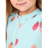 Simple Joys by Carter’s Baby Girls’ Long Sleeve Zipper One Piece Swimsuit(Blue Strawberry)