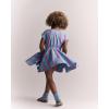 Girls’ Dress(Purple/Blue Gingham)