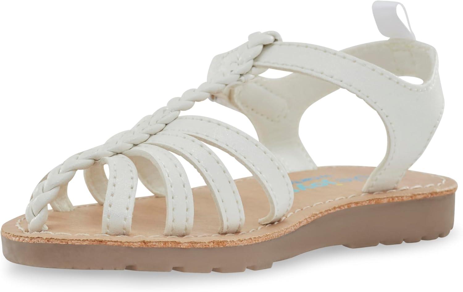 imageSimple Joys by Carters girls Freya Gladiator SandalWhite