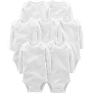 Simple Joys by Carter’s Baby 7-pack Long Sleeve Bodysuit(White)