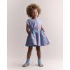 Baby Girls’ Dress(Purple/Blue Gingham)