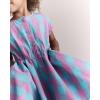 Baby Girls’ Dress(Purple/Blue Gingham)