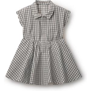 Baby Girls’ Dress(Cream/Grey Gingham)