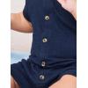 Simple Joys by Carter’s Baby Boys’ Button Rompers, Pack of 2(Navy/Red Stripe)