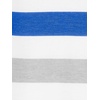 Simple Joys by Carter’s Baby Boys 3-pack Jumpsuits(Grey Heather Rugby Stripe/Navy Text Print/White Stripe)