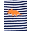Simple Joys by Carter’s Baby Boys 3-pack Jumpsuits(Grey Heather Rugby Stripe/Navy Text Print/White Stripe)