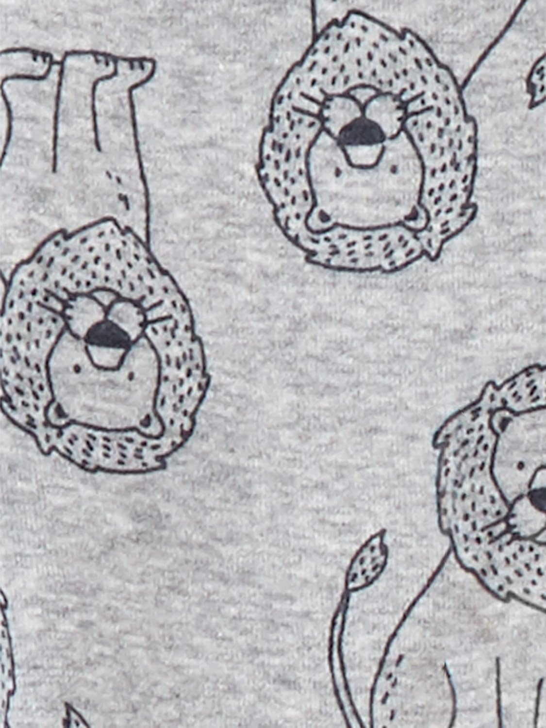 image:imageSimple Joys by Carters girls 6piece Snug Fit Cotton Pajama SetGold StripeGrey LionWhite Animal