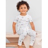 Simple Joys by Carter’s girls 6-piece Snug Fit Cotton Pajama Set(Gold Stripe/Grey Lion/White Animal)