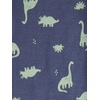 Simple Joys by Carter’s girls 6-piece Snug Fit Cotton Pajama Set(Green Stripe/Grey Heather/Indigo Wash Dinosaur)