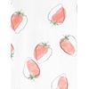Simple Joys by Carter’s girls 6-piece Snug Fit Cotton Pajama Set(Grey Floral/Pink Stripe/White Strawberry)