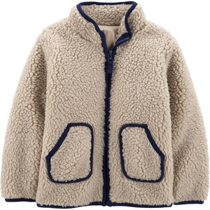 Simple Joys by Carter’s Baby Sherpa Jacket(Washed Khaki Brown)
